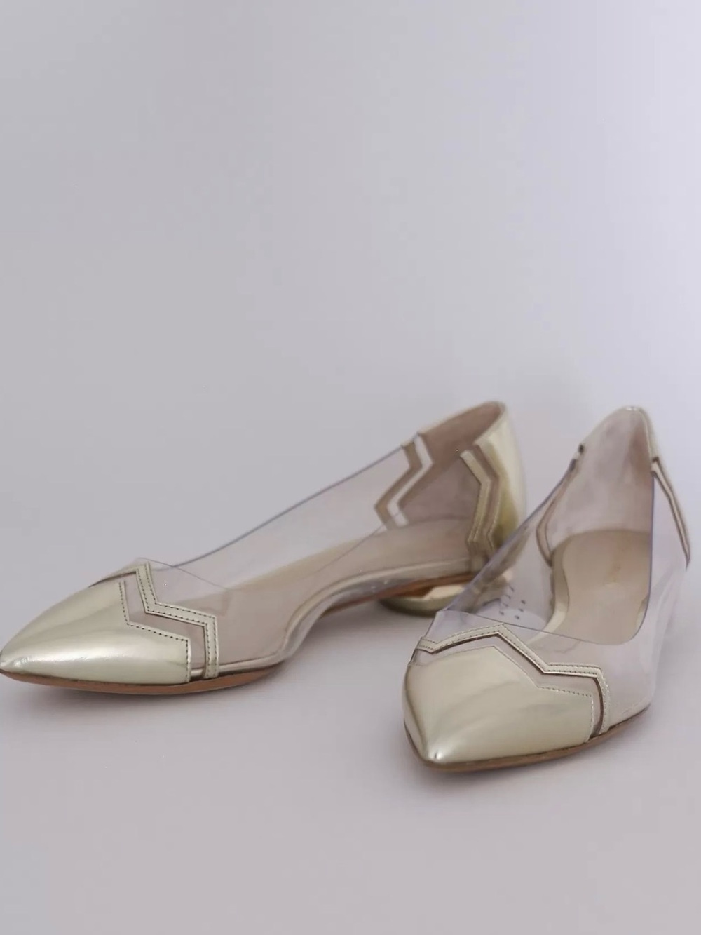 Nicholas Kirkwood Mirage Metallic Flats size 6